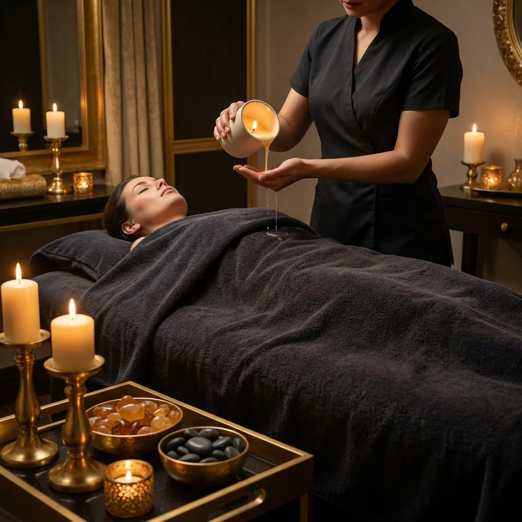 Warm candle wax massage at Vedanta Wellness Spa, Bhubaneswar